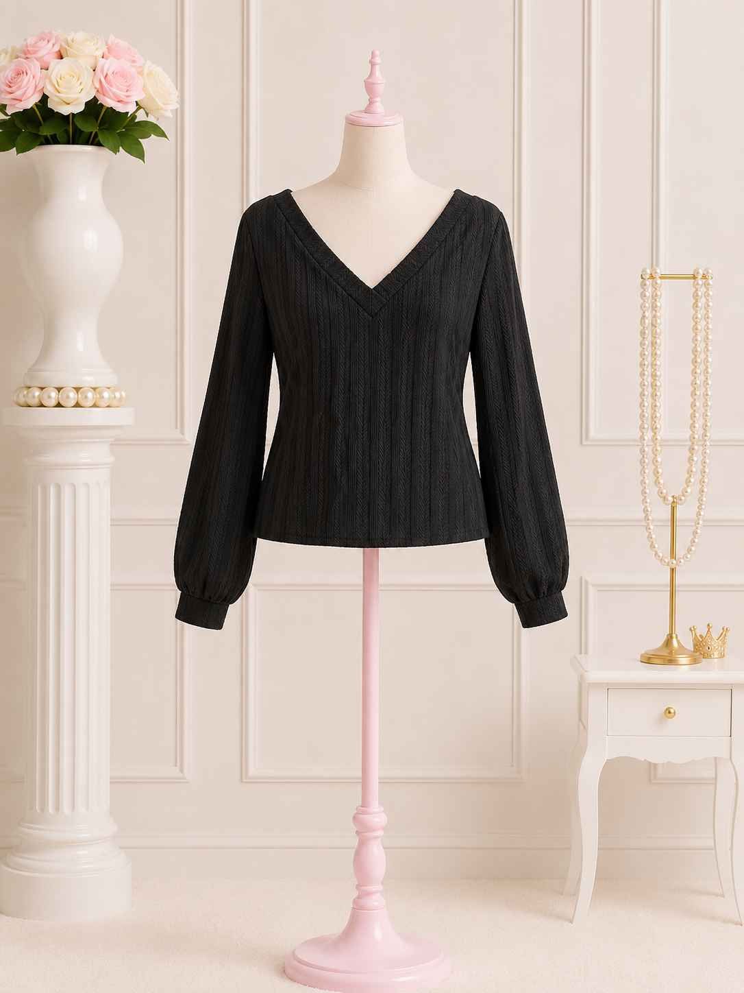 Noir Knit Top