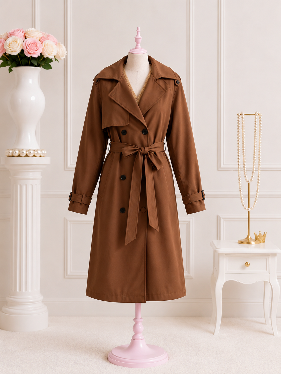 Mocha Trench Coat