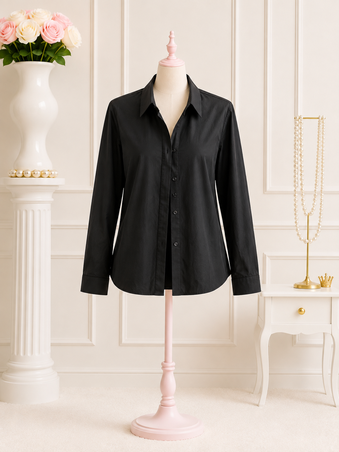 Classic Black Blouse