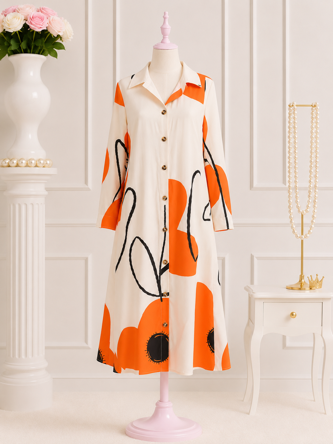 Bloom Shirt Dress