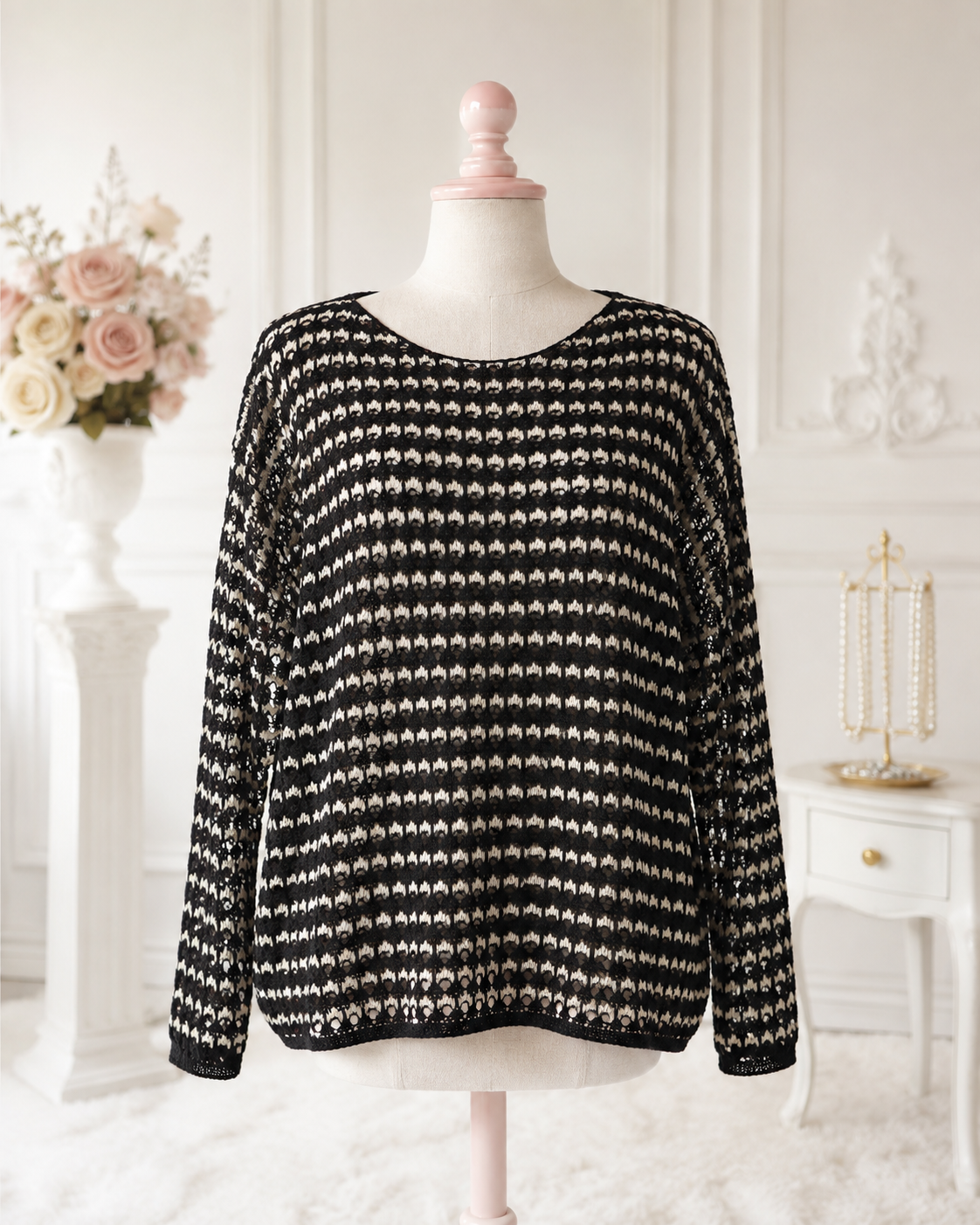 Open Knit Sweater
