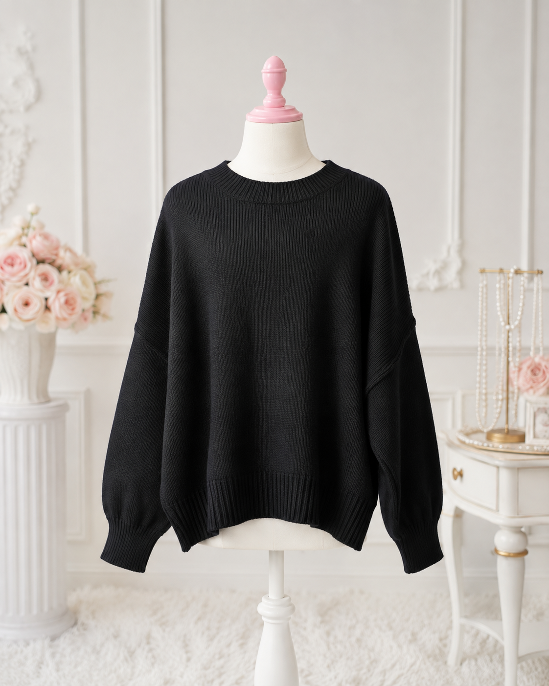 Black Knit Sweater