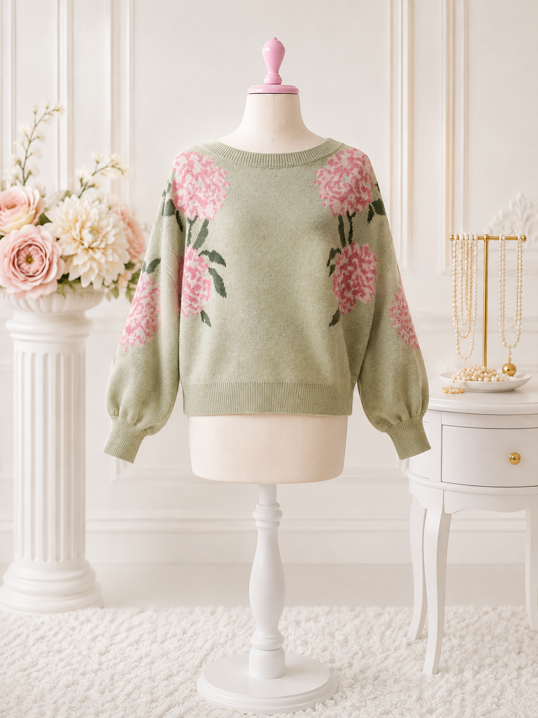 Pink Bloom Sweater