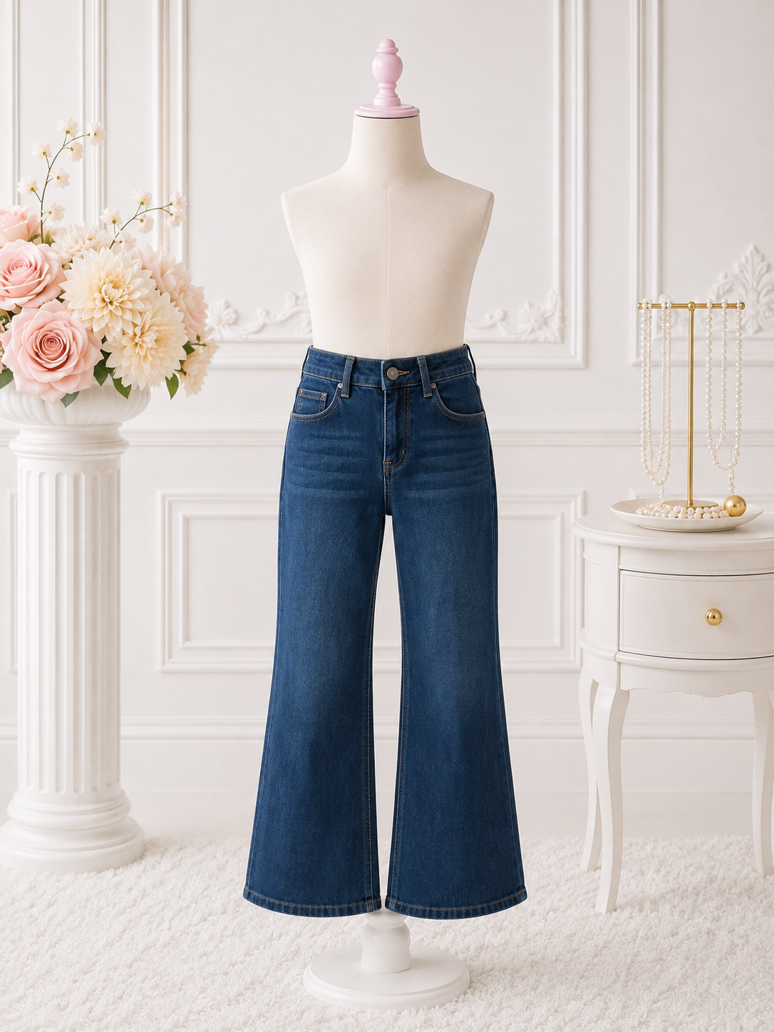 Indigo flare jeans