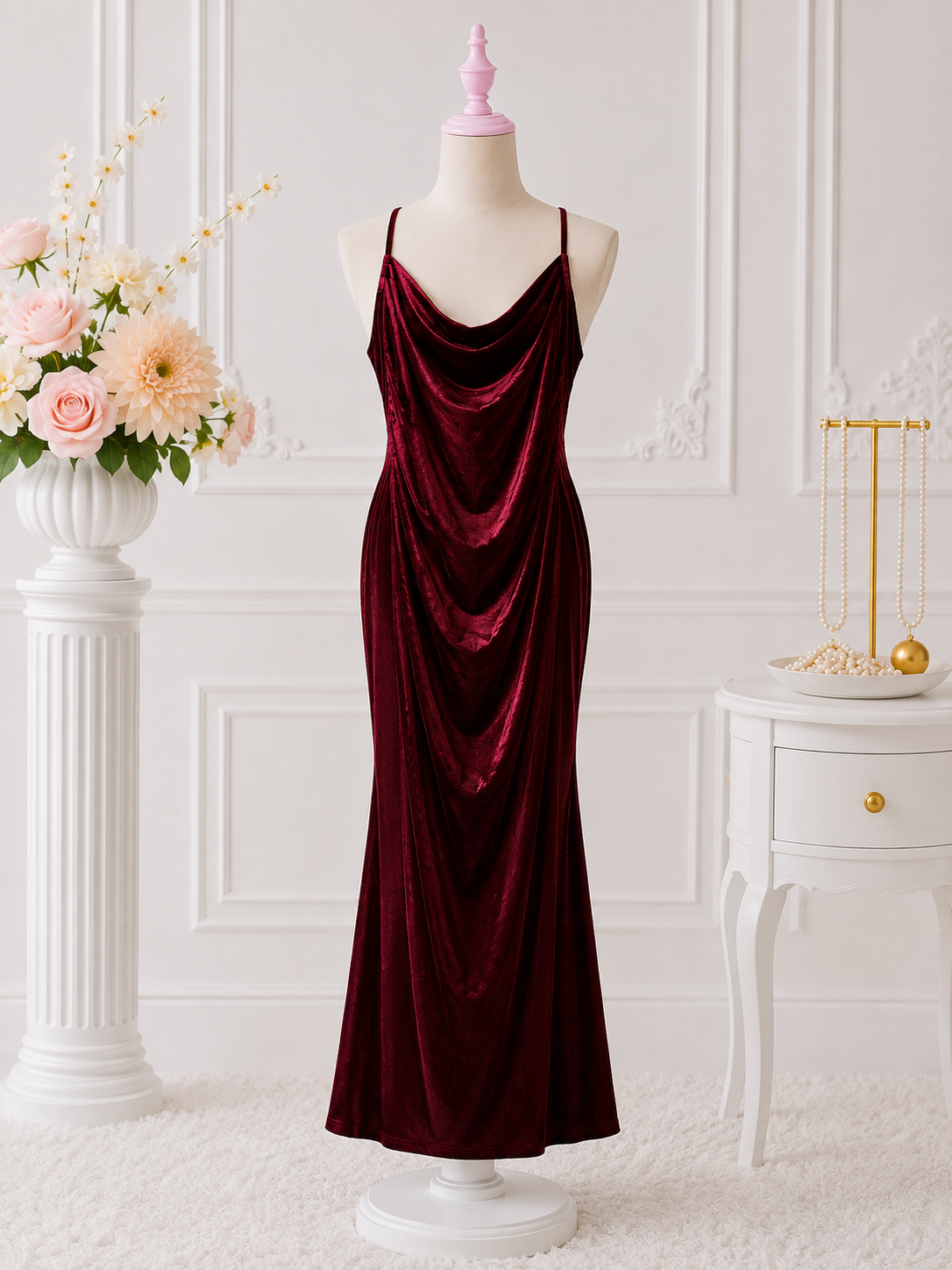 Ruby Velvet Dress