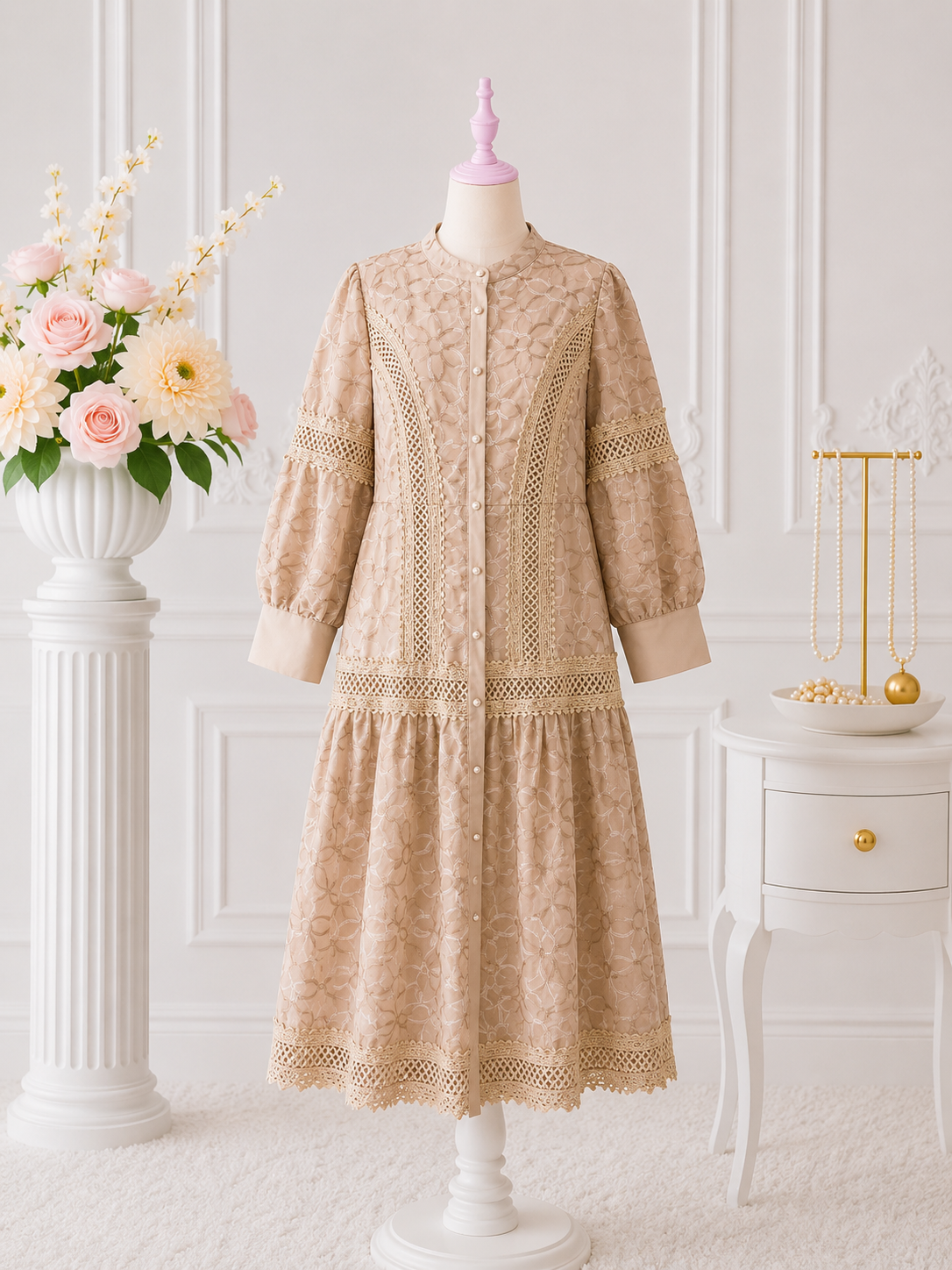 Pearl Lace Dress