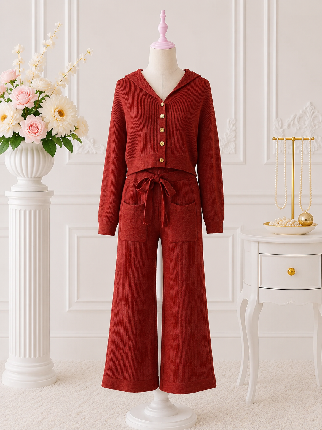 Rust Knit Set