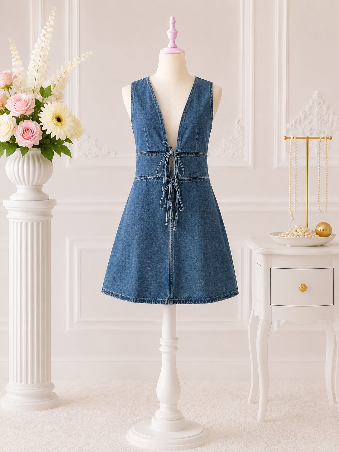 Denim Tie Dress