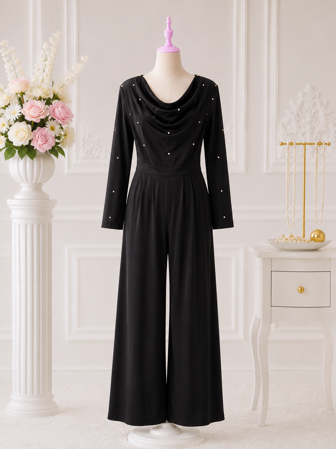 Pearl Noir Jumpsuit