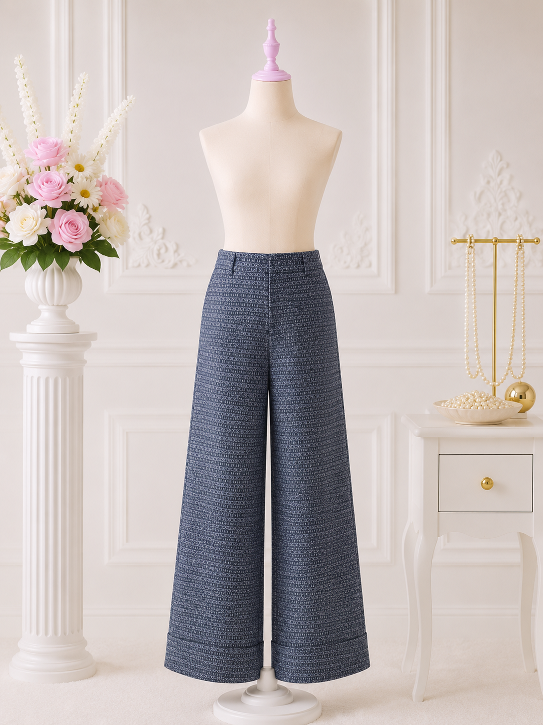 Blue Luxe Pants