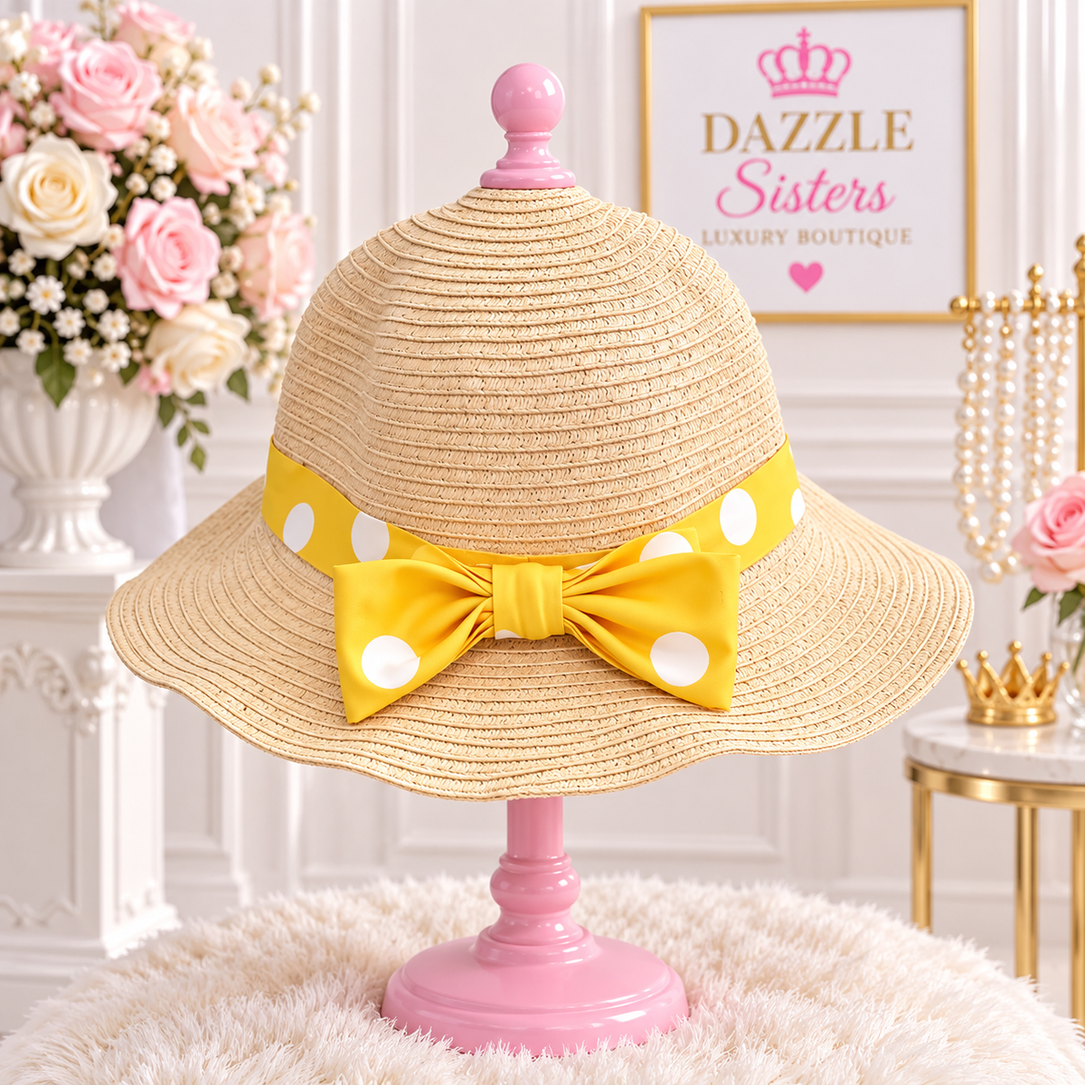 Sunshine Polka Dot Hat