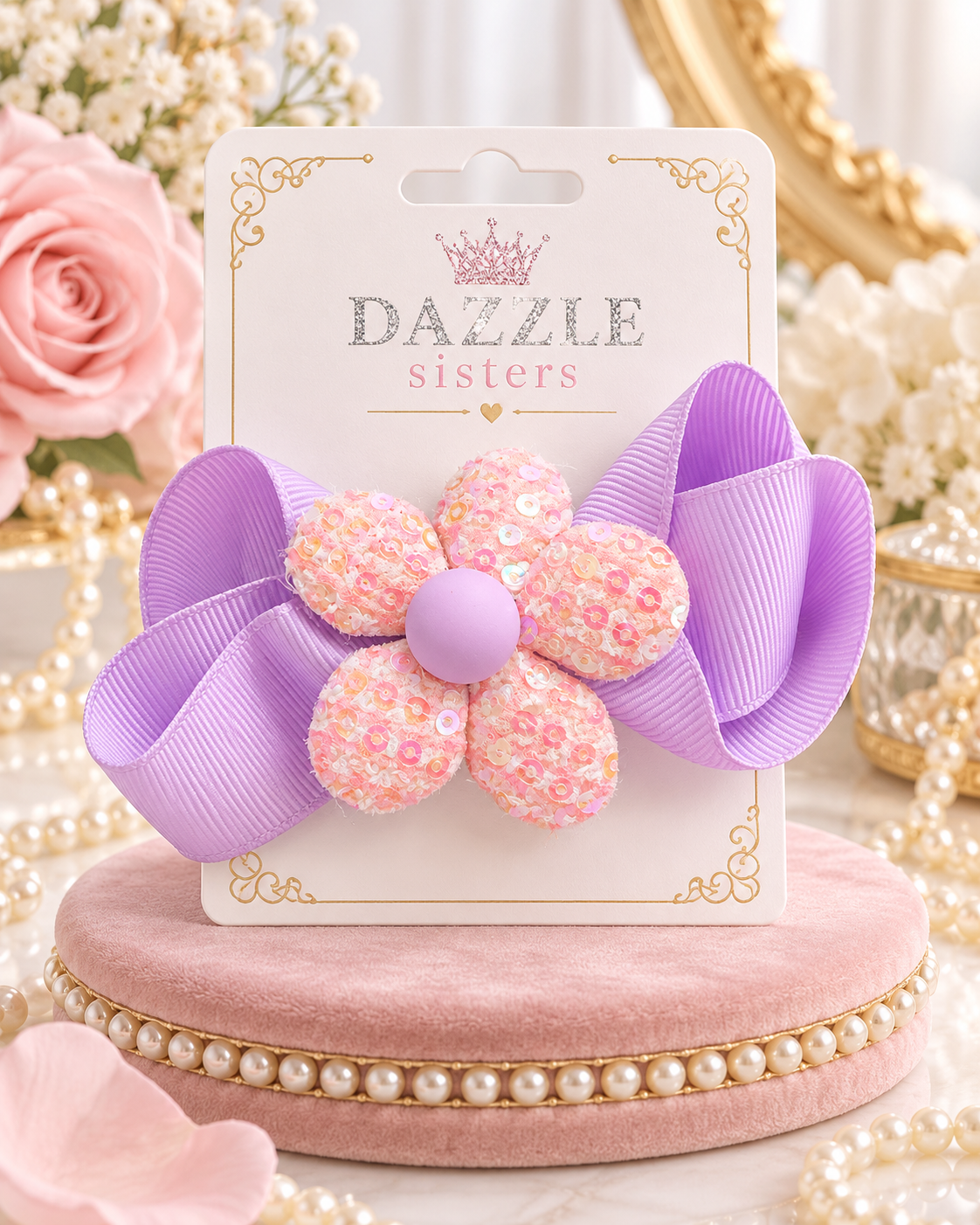 Lavender Blossom Bow