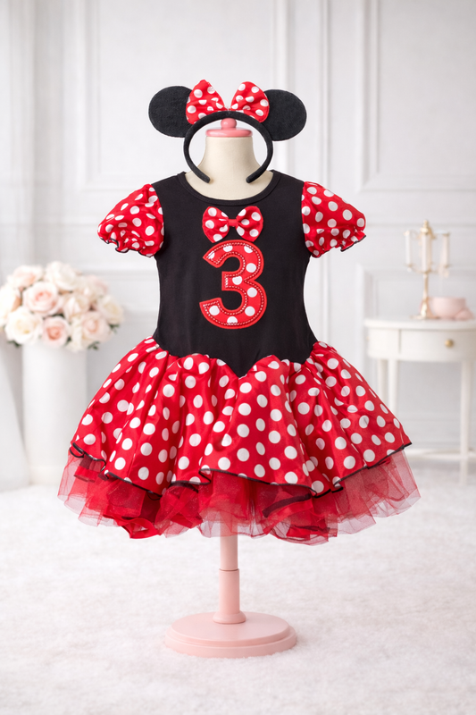 Mimi Black On Red # 3 Tutu