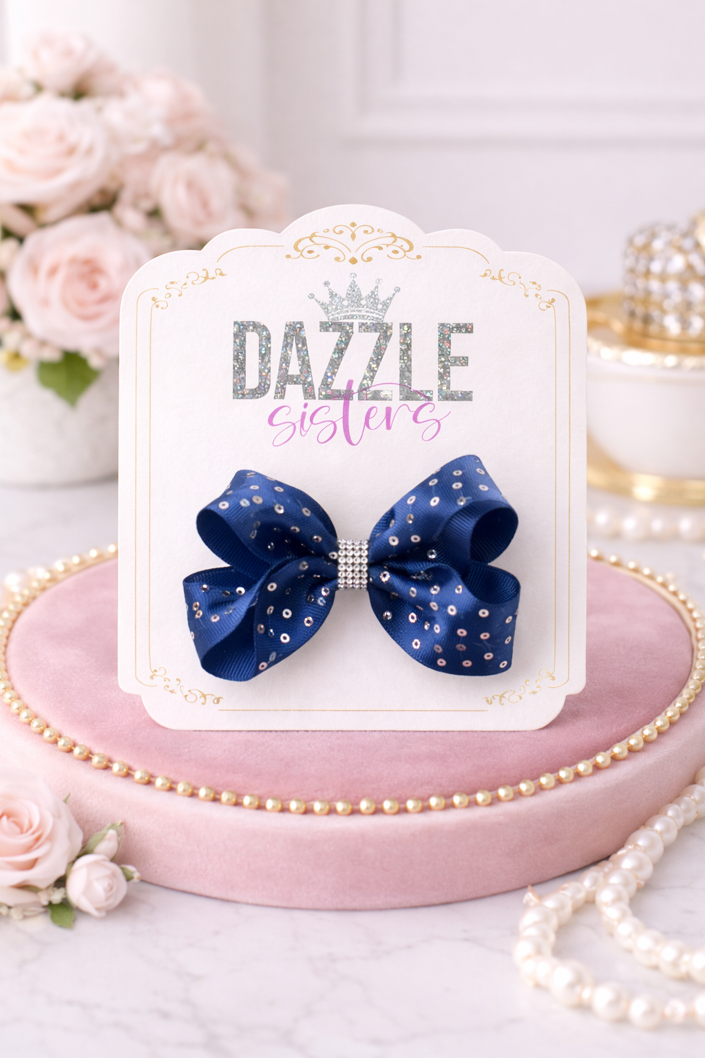 Blue Dazzle Bow