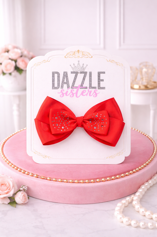 Red Sparkle Bow