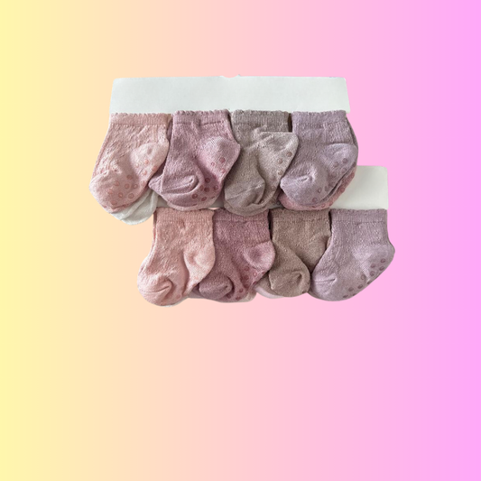 Dusty Pinks Baby Socks