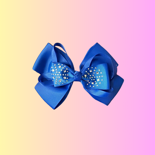 Blue Sparkle Bow