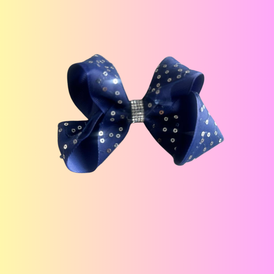 Blue Dazzle Bow