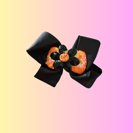 Pumpkin Bow Black