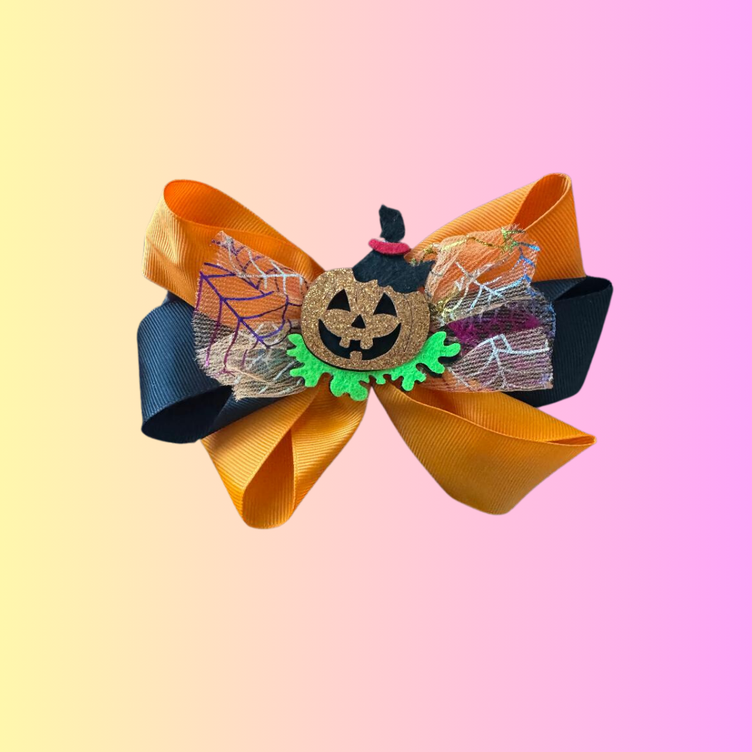 Pumpkin Bow Happy