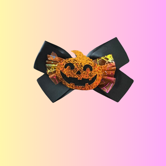 Pumpkin Bow Black